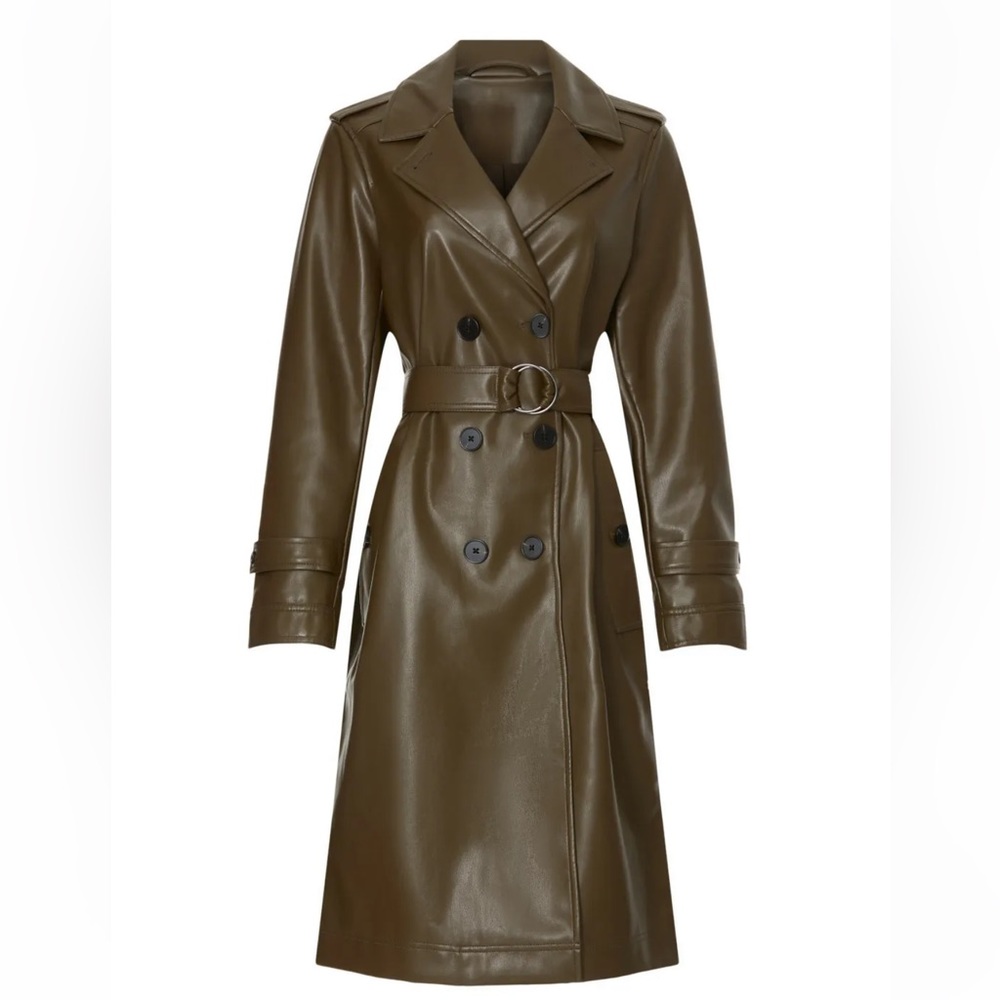 Faux leather Marissa Webb trench coat
